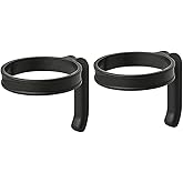 ZYTC 30Oz Tumbler Handle for Yeti,Ozark Trail,Sic Magnum Steel 30 Oz tumblers 2 Pack Black