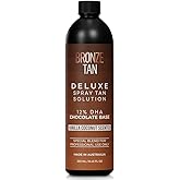 Bronze Tan Dark Spray Tan Solution for Spray Tan Machines, 250 mL | Professional dark tanning liquid for spray machines, made for salon or home use to create an even-looking natural bronze glow