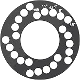 YINARONG Wheel Bolt Pattern Measuring Tool, Universal 5-Lug Gauge for Rims | Universal wheel bolt pattern tool with 5-lug gauge, works for 5,6,8 hole rims, trailer axles &amp; wheels, precise fitment check