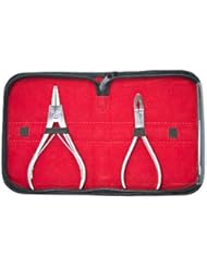 Ring Plier Body Piercing Tool Kit - 2 Ring Opening and Closing Pliers with a Pouch Included