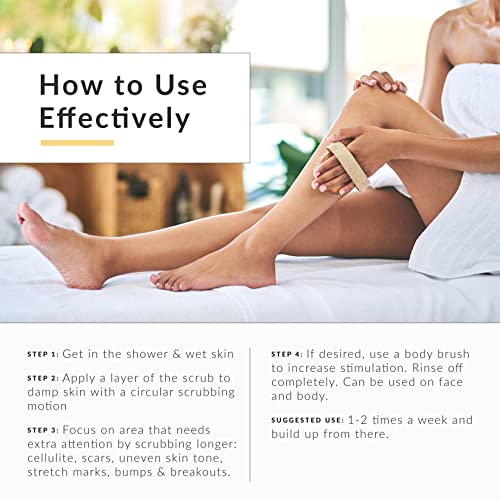 Exfoliating Body Scrub for Men and Women Turmeric Scrub and Sea Salt Scrub Body Exfoliator