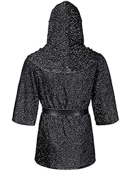 Renaissance Faux Chain Mail Armor Tunic Shirt Coif