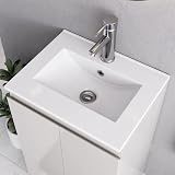 BELOFAY Denvor White 500mm Floor Standing Bathroom Vanity Unit with Basin view 3