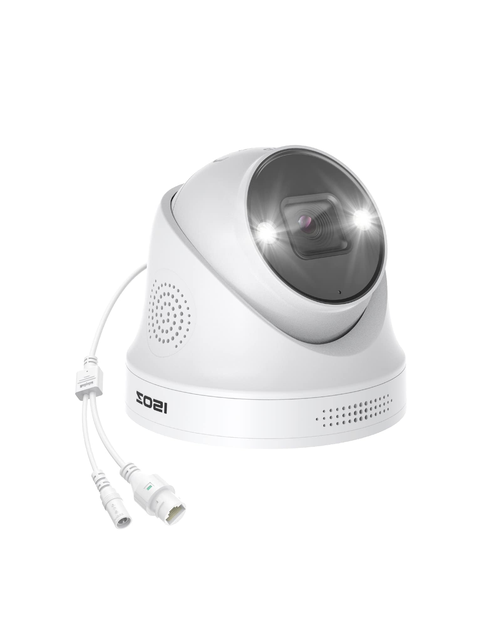 ZOSI 5MP PoE Security Camera with Person Vehicle Detection,2-Way Audio,Color Night Vision,Sound & Light Alarm,IP66 Weatherproof for Outdoor Indoor,Cloud & Local Storage,Only Compatible Our POE NVR