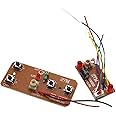 WsjiaboFux 27mhz Four-Way Remote Control Board Two-Way RC Transmitter and Receiver Car Robot Model Accessories for DIY Projects(Control 2 Motors)，Remote and App Controlled Vehicles，Hobby RC Cars