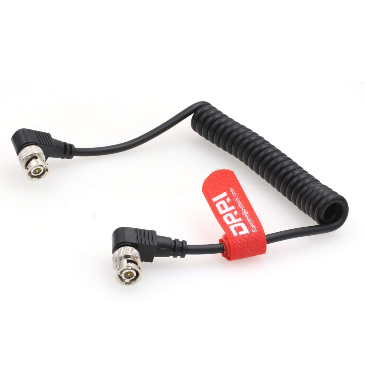 DRRI 1080p 3G HD-SD BNC to Right Angle BNC Spring Video Cable 75ohm for RED Gemini/Steadicam configurations