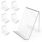 Boloyo Acrylic Book Stand Without Ledge,6 Inch 6PC