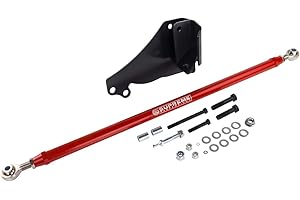 Supreme Suspensions - Adjustable Track Bar for 1994-2001 Dodge Ram 1500 4WD and 1994-2002 Dodge Ram 2500 3500 Heavy Duty Steel Trackbar + Track Bar Relocation Bracket for 4.5" - 8" Lifts 4WD