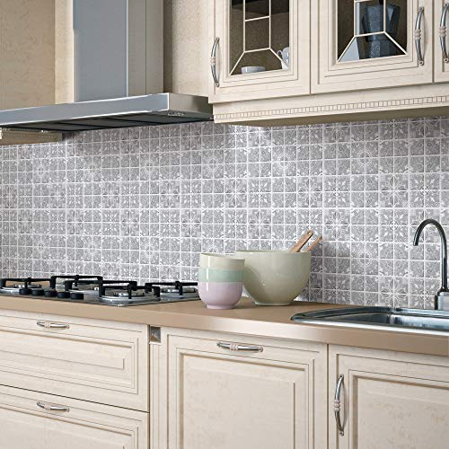 Ecoart Peel and Stick Wall Tile 10" X 10"Self Adhesive Wall Stickers