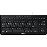 CHERRY Stream Keyboard TKL Wired USB Keyboard TenKeyLess Compact Version Without Number Pad. Super Silent Keystroke. Ideal fo