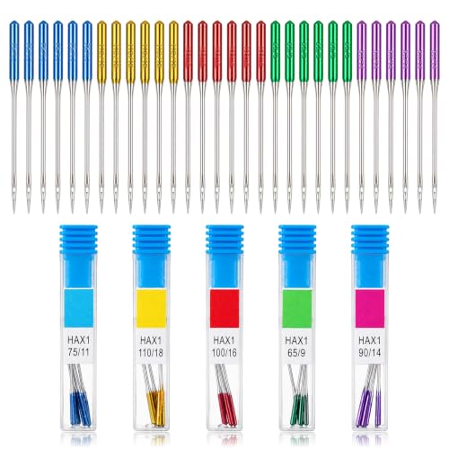 Sewing Machine Needles 30 Pcs Universal Regular Point Sizes at Amazon