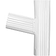SUKABU Downspout Y Connector 2x3 Left High Gloss White1