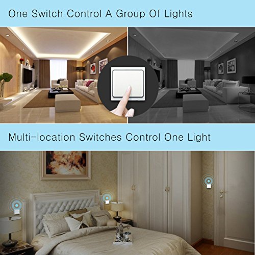 acegoo Wireless Lights Switch Kit, No Battery No Wiring, Quick Create