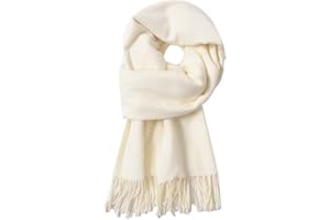 MEALAH Winter Scarf for Women Men Cold Weather - Soft Warm Shawls Scarves with Tassels(78.7''*26.8'')