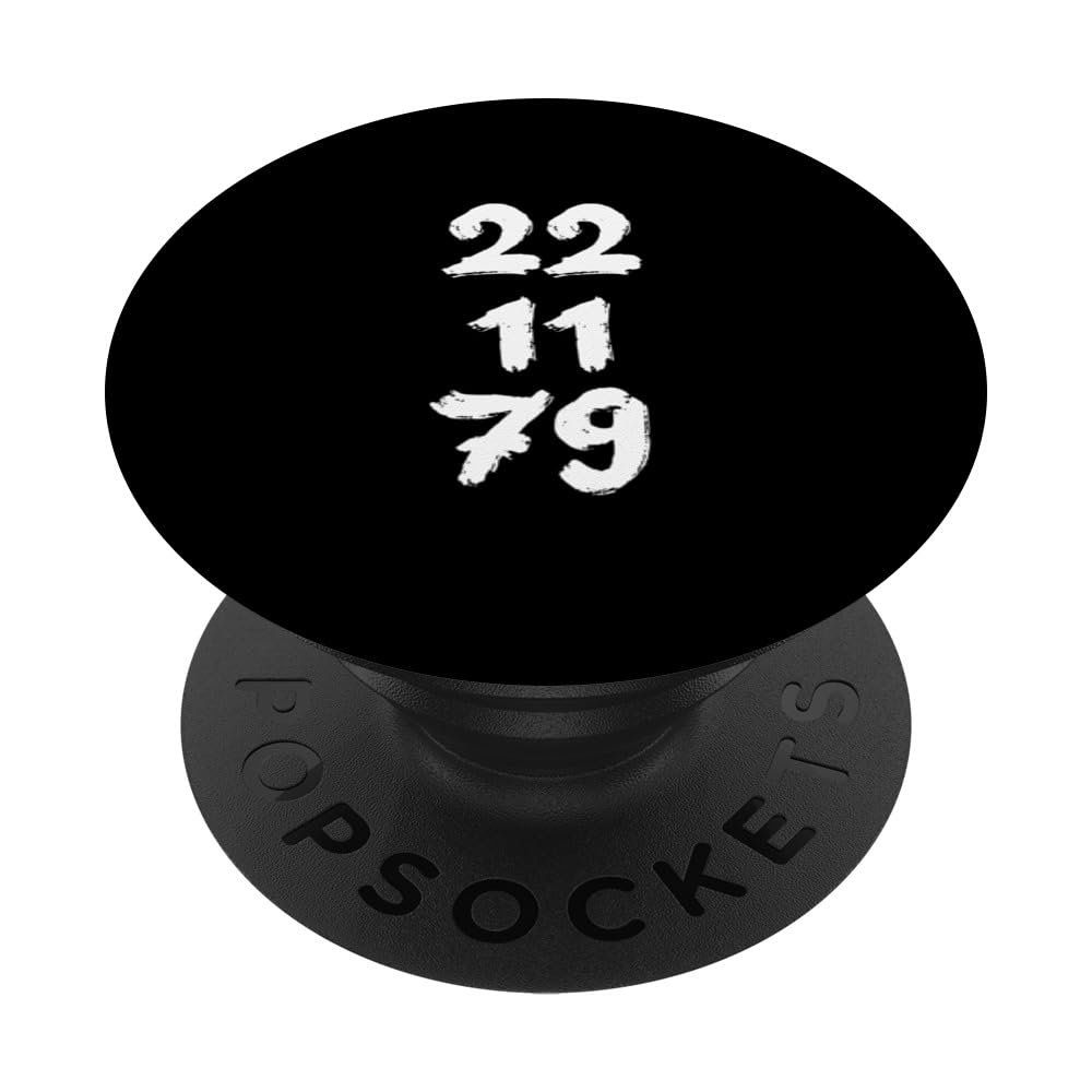 22.11.79 - Birthdate Design with Birth Day.Month.Year PopSockets Swappable PopGrip