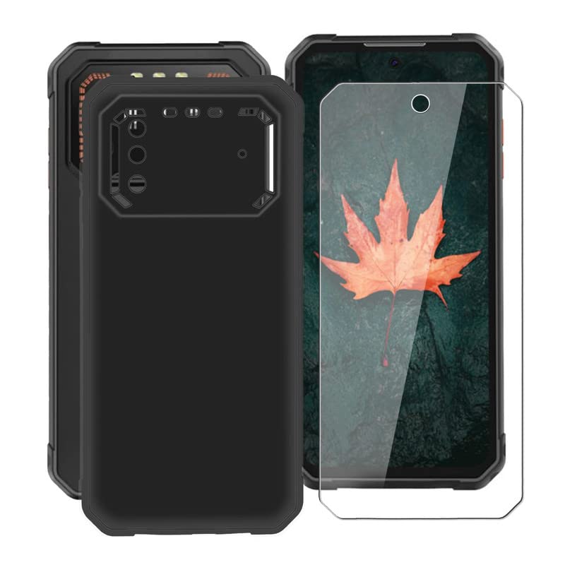 ZXLZKQ Case + Tempered Glass for IIIF150 Air1 Pro (6.50 Inches) Screen Protection with Ultra Thin Soft Silicone Shockproof TPU Bumper Case Black for IIIF150 Air1 Pro – Black