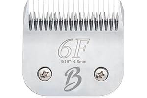 Bucchelli Detachable A Series 6f Blade Dog Grooming Cuts Length 3/16" - 4.8mm Japanese High Carbon Steel Dog Grooming Blade Supplies | Detachable Blade Clippers (Compatible A5 Series(B6F)