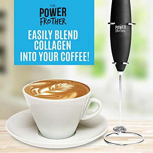 Milk Frother Black Power Frother Ultra Durable Electric Handheld