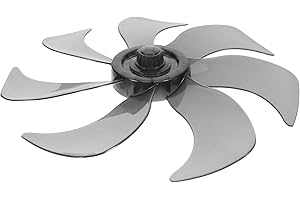 Hemoton 14 Inch Electric Fan Blades Replacement for Standing Pedestal Fan 7-Blade Plastic Propeller with Set Screws Compatible with 1.49 Inch Shaft