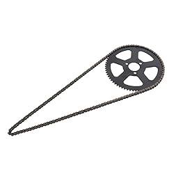 25H 68T 68 Tooth Rear Sprocket + Chain fit for 49CC
