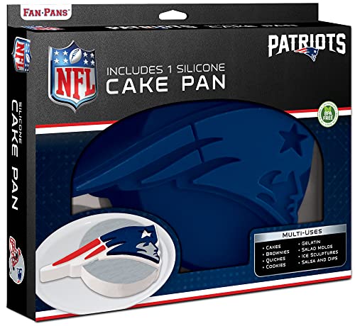 Masterpieces Game Day - FanPans NFL New England Patriots Team Logo Silicone Cake Pan - Dishwasher Safe