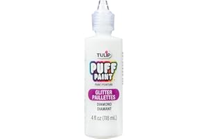 Tulip 16065 Dimensional Fabric Paint 4oz Glitter Diamond, 4 Fl Oz (Pack of 1) Packaging may vary