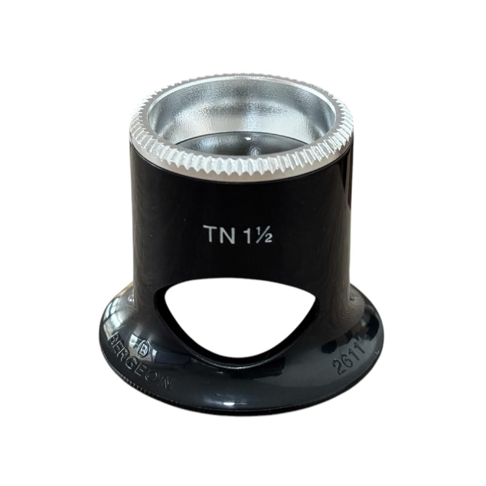 BERGEON 2611-TN 6.7X Watchmaker Loupe Biconvex Air 1.5