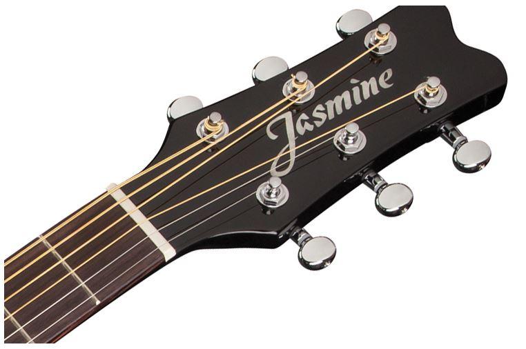 Jasmine 6 String Acoustic Guitar, Right Handed, Black (JD39