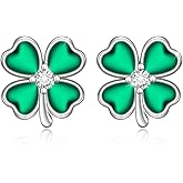 St Patricks Day Accessories Clover Earrings For Women Sterling Silver Shamrock Earrings Celtic Knot Dangle Jewelry Valentine Mothers Day Irish Shamrock Gifts