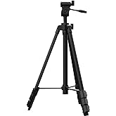 140 CM Lightweight Aluminum Alloy Laser Level Tripod with Bubble Level, Quick Release Plate with 1/4"-20 Screw Mount for Lase
