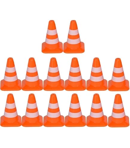 15 PIÈCES MINI cônes de signalisation modèle cônes de route éducatifs jouets EUR 4,55 - FR