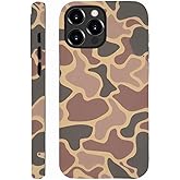 Hng Kiang Hu Magnetic for iPhone 16 Pro Case Camouflage Camo Leaf Design for Men Boys [Compatible with MagSafe] Slim Camera Lens Protection Case (for iPhone 16 Pro)