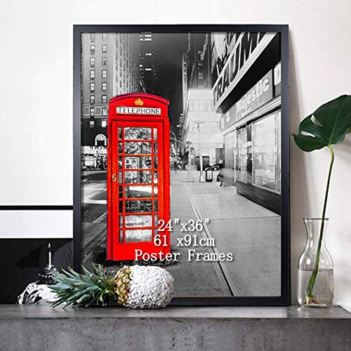 Lavezee 24x36 Black Poster Picture Frames Set, Made to Display 24 by 36