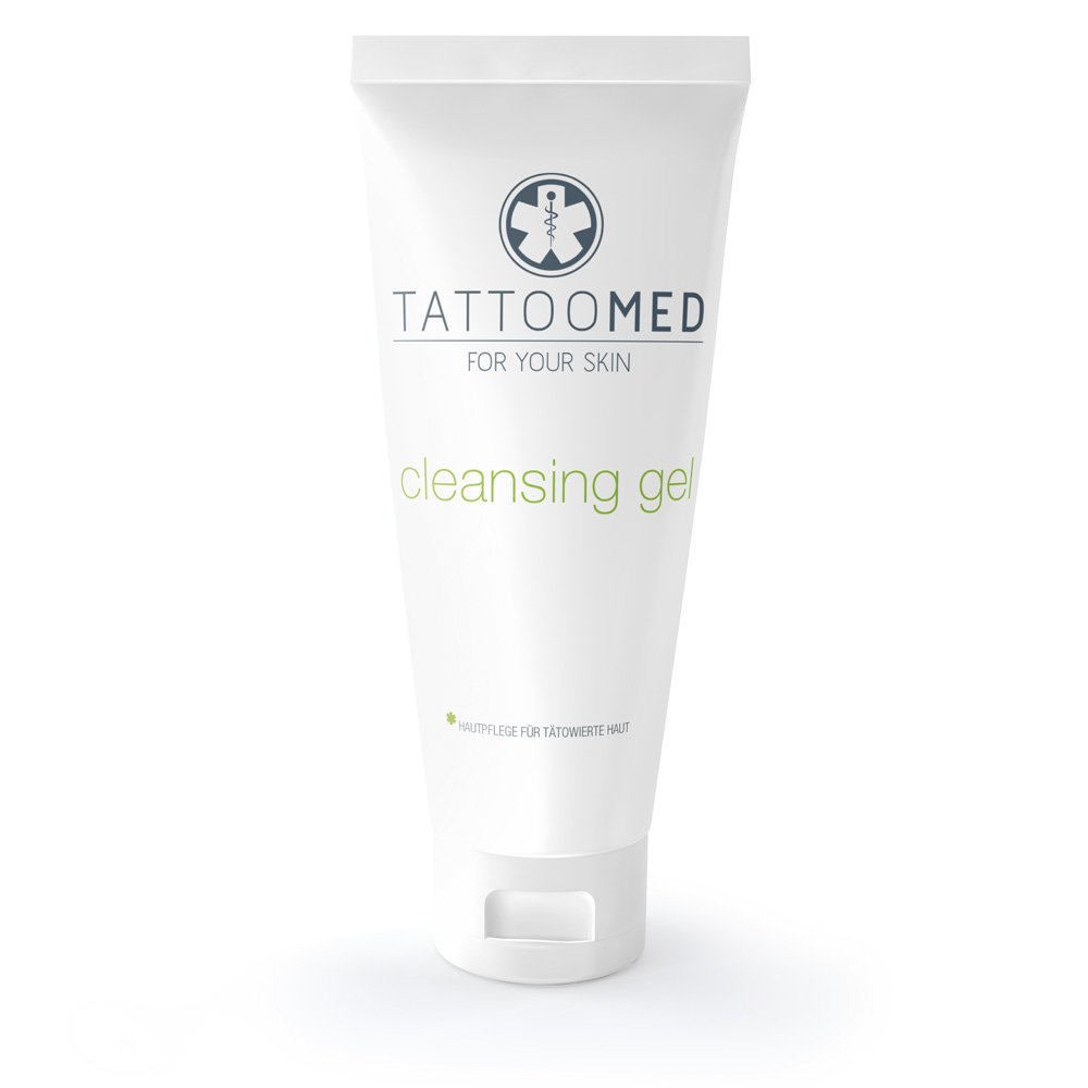 TattooMed Cleansing Gel - pH Neutral Sensitive Washing Gel for Healthy Tattoos - (1 x 25ml)