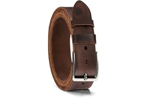 Men’s Leather Belt Slide Ratchet Belts Fashion Classic Waistband with Adjustable Buckle，Trim to Fit