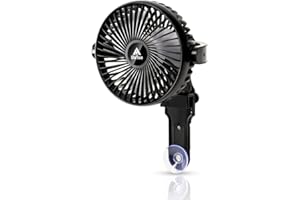 DaToo Aquarium Chillers Fish Tank Cooling Fan Quiet Aquarium Fan Wind Angle Adjustable Chiller with Clip and Suction Cup