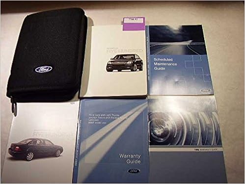 2007 Ford 500 Five Hundred Owners Manual Ford Amazon Com Books
