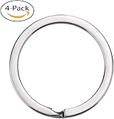 Tectonic 32mm Large Key Rings Heavy Duty 4-Pack Keychain Hoops 1 Year Warranty view 4