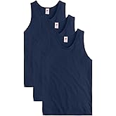 Hanes Mens Essentials Tank Top Pack, Midweight Cotton Tanks, Sleeveless Shirts, 3-Pack