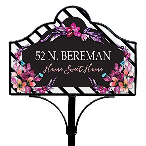 GiftsForYouNow Vibrant Floral Personalized Yard Sign Set Pricepulse