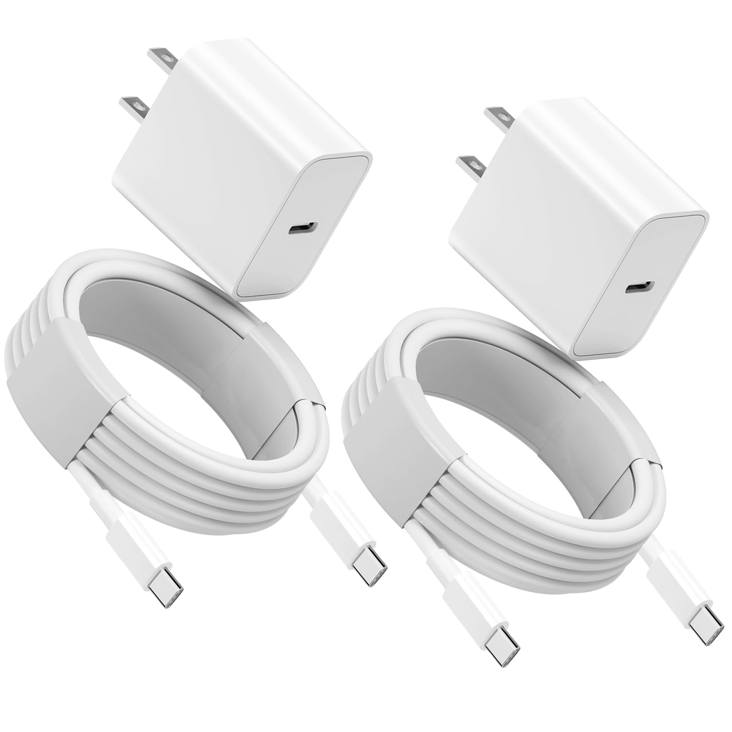 Photo 1 of 10FT for iPhone 16 15 Charger Fast Charging, Long USB C to C Charger Cord with 20W Type C Phone Fast Charging Block for iPhone 16/16 Pro/16 Pro max/16 Plus, iPhone 15/15 Pro/15 Pro max/15,iPad, 2Pack