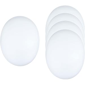 COSWHO Plastic Craft Mask White Blank DIY Mask Base | Plain Paintable, Cosplay Costume, Faceless Mask, for Halloween Party