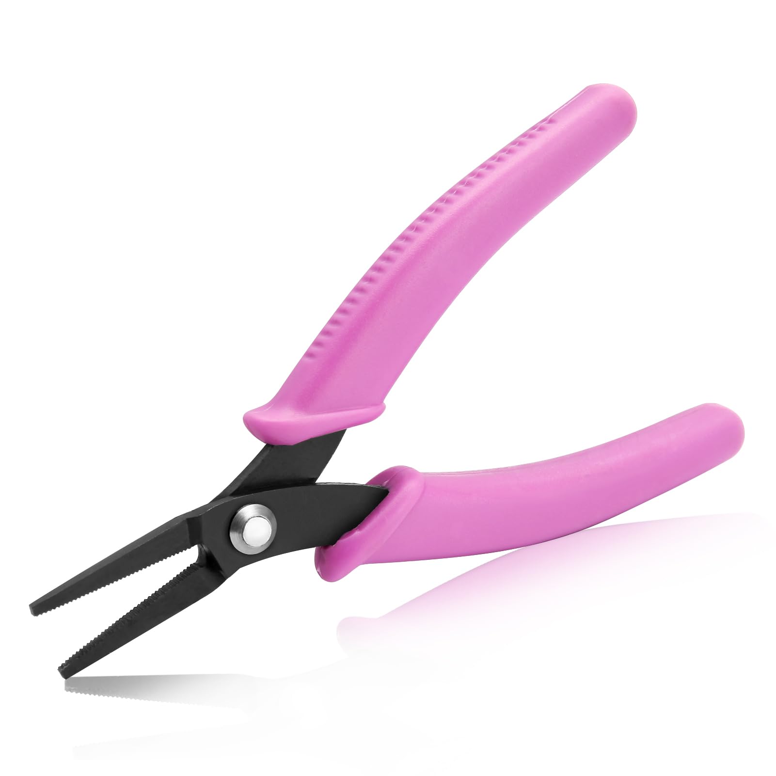 SPEEDWOX Long Pointed-Nose Pliers With Teeth 5.5-Inch Mini Needle Nose Pliers Chain Nose Pliers Long Nose Pliers for Jewelry Making Wire Bending Gripping Precision Pliers Serrated Jaw Pliers