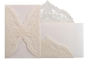24pcs Lace Paper wedding Party invitation Cards