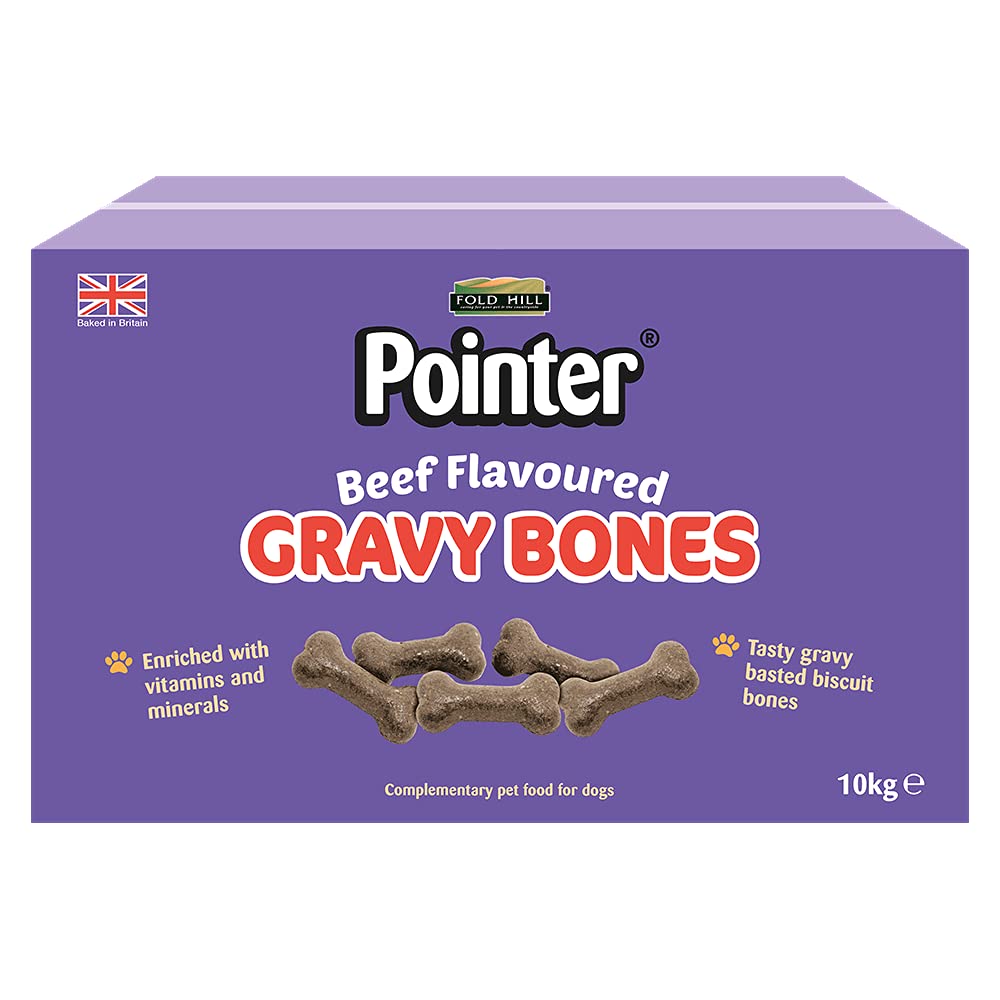 Chewdles Gravy Bones Dog Treats, Beef, 10 kg