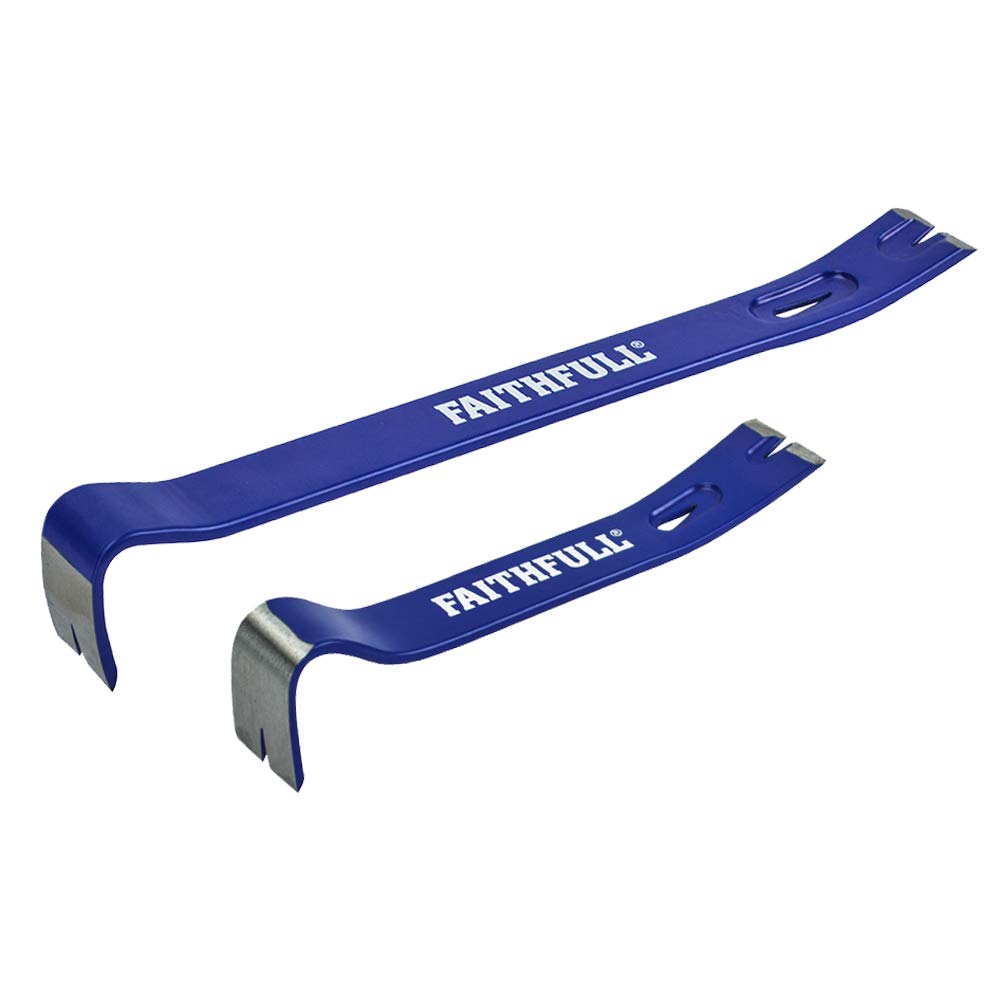 Faithfull 15" 7" Utility Bar Lever Remover Puller Lifter Tool | Twin Pack