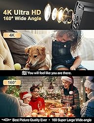 4K Hidden Camera Live Feed WiFi, KINGDANS Night
