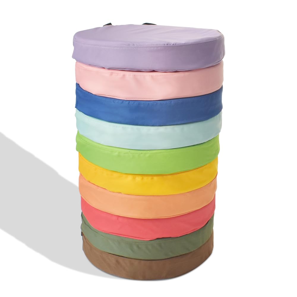 Photo 1 of Morimoe Round Flexible Floor Cushion with Handle, 600D Waterproof Oxford Fabric Floor Seating for Home, Daycare, Preschool, Classroom and Meditation (10)