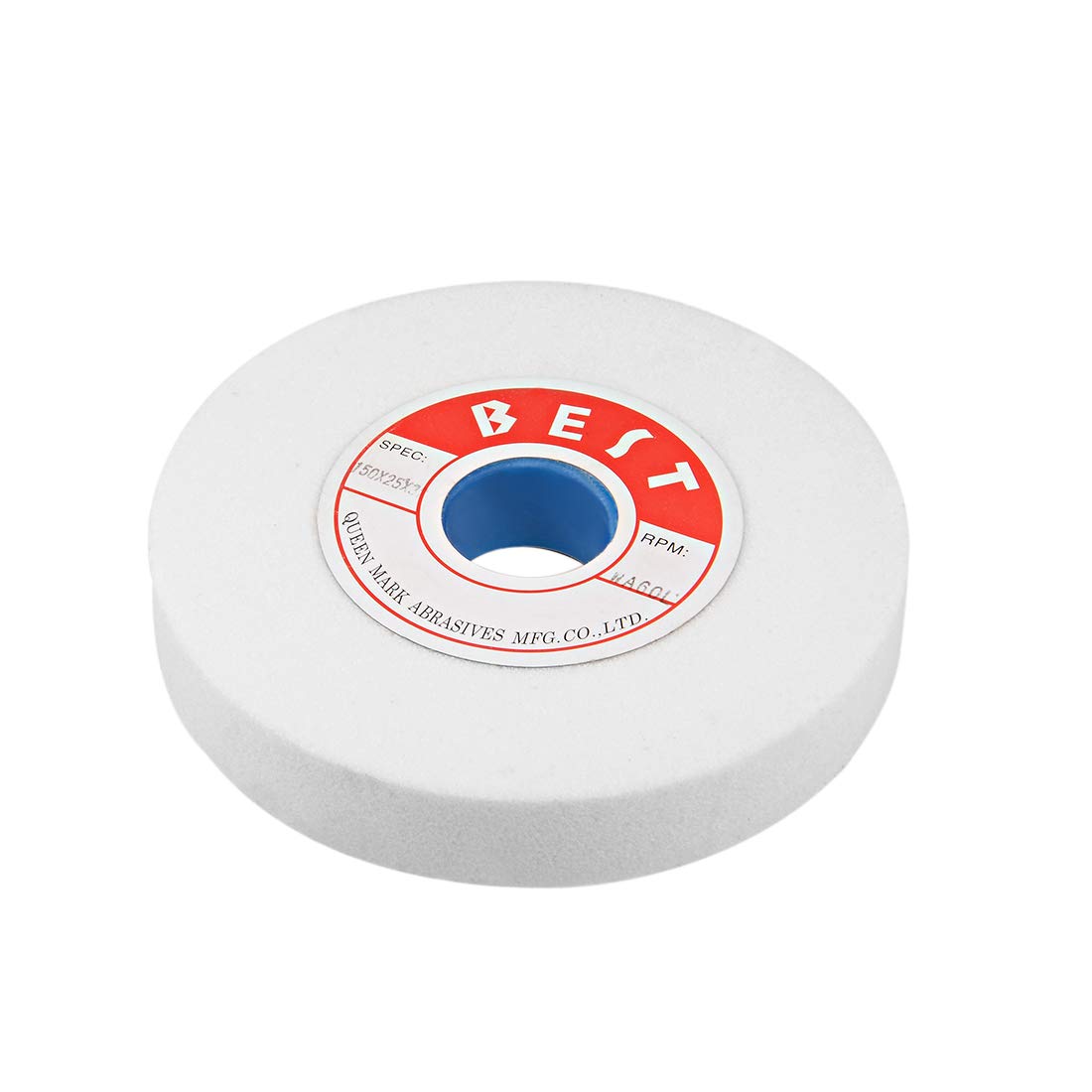 sourcing map 6-Inch Bench Grinding Wheels White Aluminum Oxide WA 60 Grit for Surface Grinding