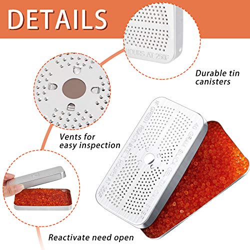 40 Gram Silica Gel Dehumidifier Desiccant Silica Gel Canister Reusable